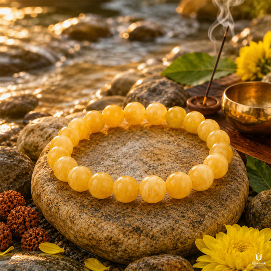 Confidence Yellow Calcite Bracelet (Natural Crystal)