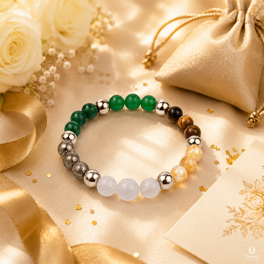 Money Dhan Yog Bracelet (Natural Crystal)