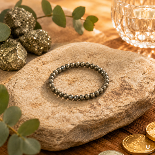 Money Pyrite Bracelet (Natural Crystal)