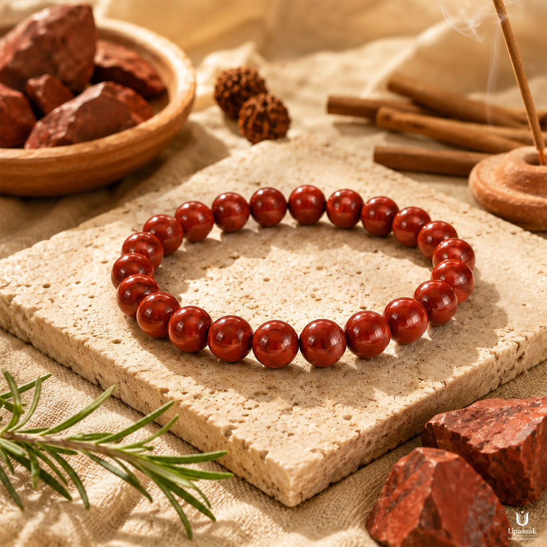Health Red Jasper Bracelet (Natural Crystal)