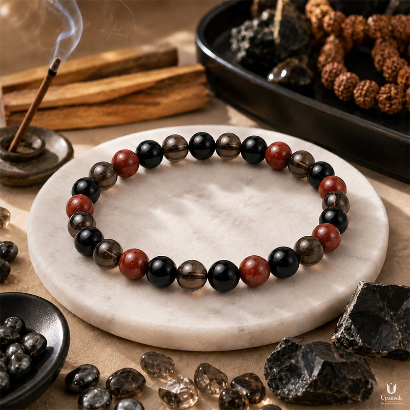 Protection Triple Shield Bracelet (Natural Beads)