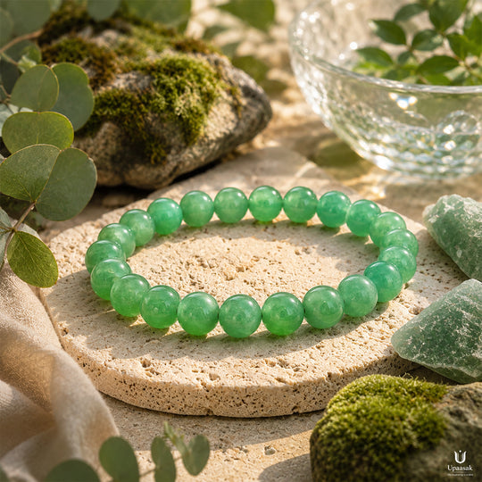 Luck Green Aventurine Bracelet (Natural Crystal)