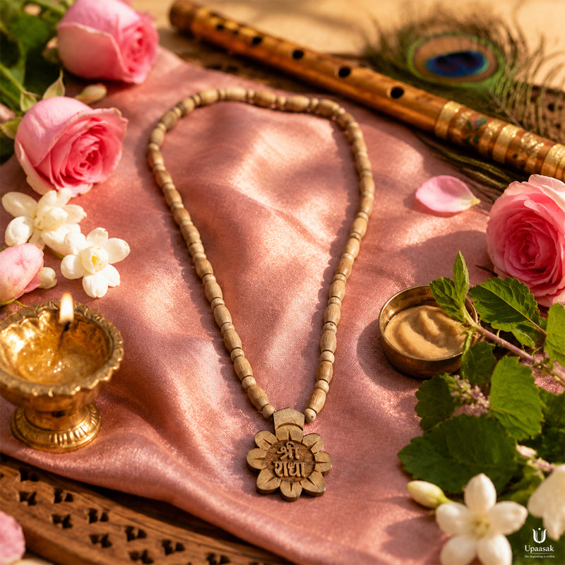 Tulsi Kanthi Mala with Shri Radha Pendant
