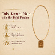 Tulsi Kanthi Mala with Shri Balaji Pendant thumbnail 2