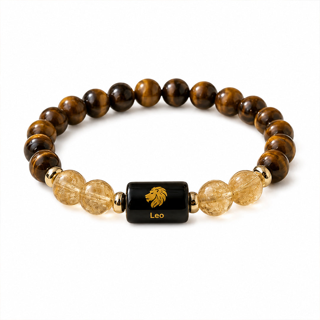Money Citrine Tiger Eye Bracelet (Natural Crystal)