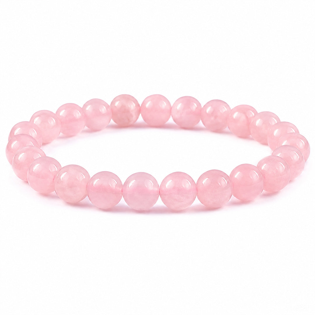 Love Rose Quartz Bracelet (Natural Crystal)