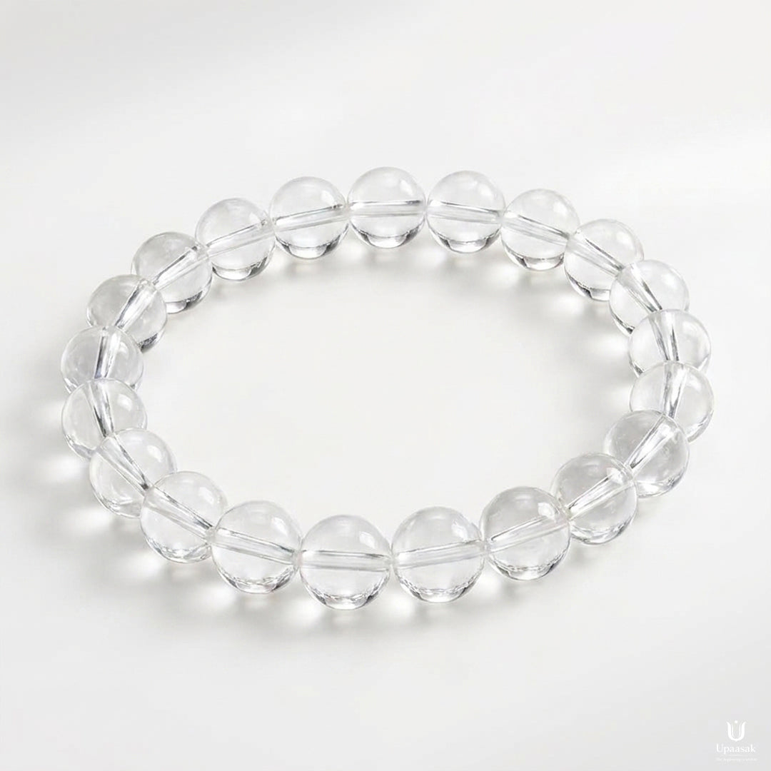 Clarity Sphatik Quartz Bracelet (Natural Crystal)