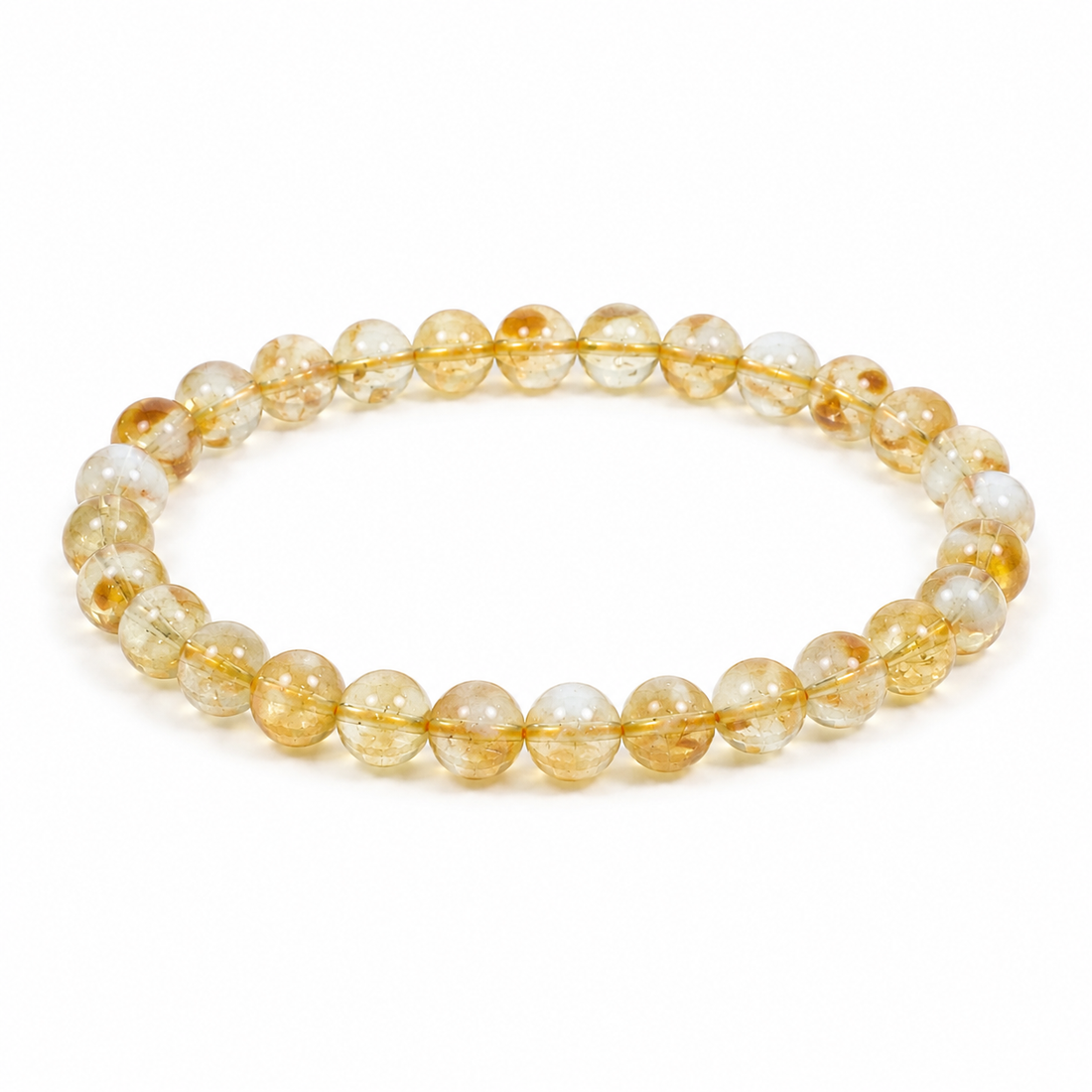 Money Citrine Bracelet (Natural Crystal)