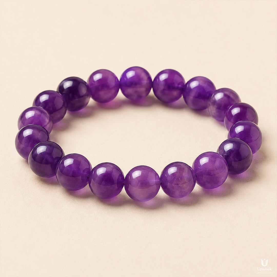 Sleep & Calm Amethyst Bracelet (Natural Crystal)