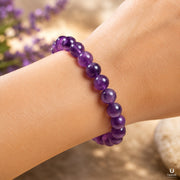 Sleep & Calm Amethyst Bracelet (Natural Crystal) thumbnail 3
