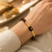 Money Citrine Tiger Eye Bracelet (Natural Crystal) thumbnail 3