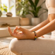 Balance Seven Chakra Bracelet (Natural Beads) thumbnail 3