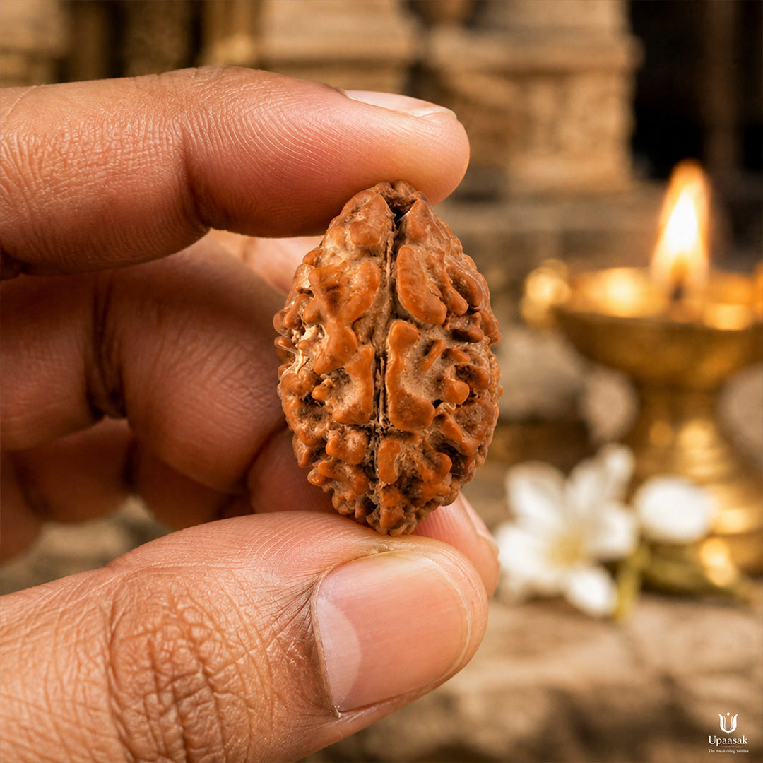 Natural 2 Mukhi Rudraksha (Indonesian)