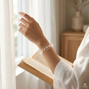 Clarity Sphatik Quartz Bracelet (Natural Crystal) thumbnail 3