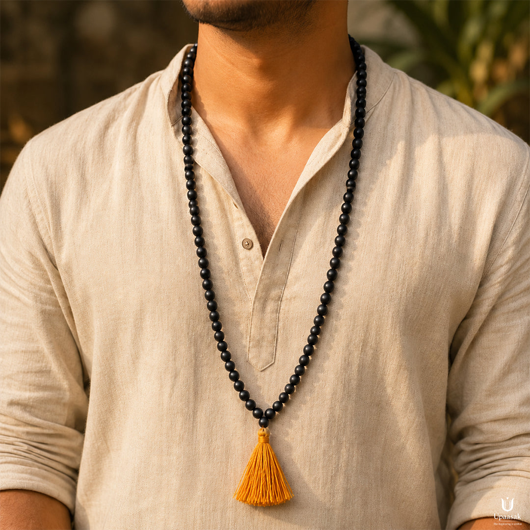 Karungali Ebony Wood Mala — 108+1 Beads