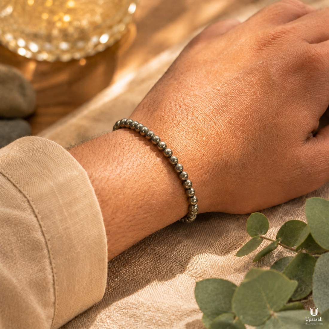 Money Pyrite Bracelet (Natural Crystal)