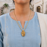 Tulsi Kanthi Mala with Radha Krishna Pendant thumbnail 3