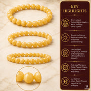 Confidence Yellow Calcite Bracelet (Natural Crystal) thumbnail 4