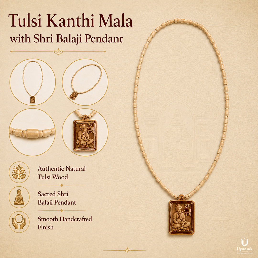 Tulsi Kanthi Mala with Shri Balaji Pendant