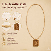 Tulsi Kanthi Mala with Shri Balaji Pendant thumbnail 4