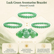 Luck Green Aventurine Bracelet (Natural Crystal) thumbnail 4
