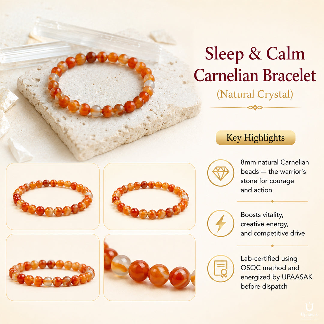 Confidence Carnelian Bracelet (Natural Crystal)