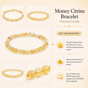 Money Citrine Bracelet (Natural Crystal) thumbnail 4