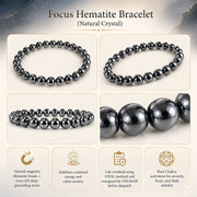 Focus Hematite Bracelet (Natural Crystal) thumbnail 4