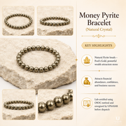 Money Pyrite Bracelet (Natural Crystal) thumbnail 4