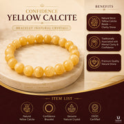 Confidence Yellow Calcite Bracelet (Natural Crystal) thumbnail 5