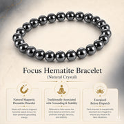 Focus Hematite Bracelet (Natural Crystal) thumbnail 5