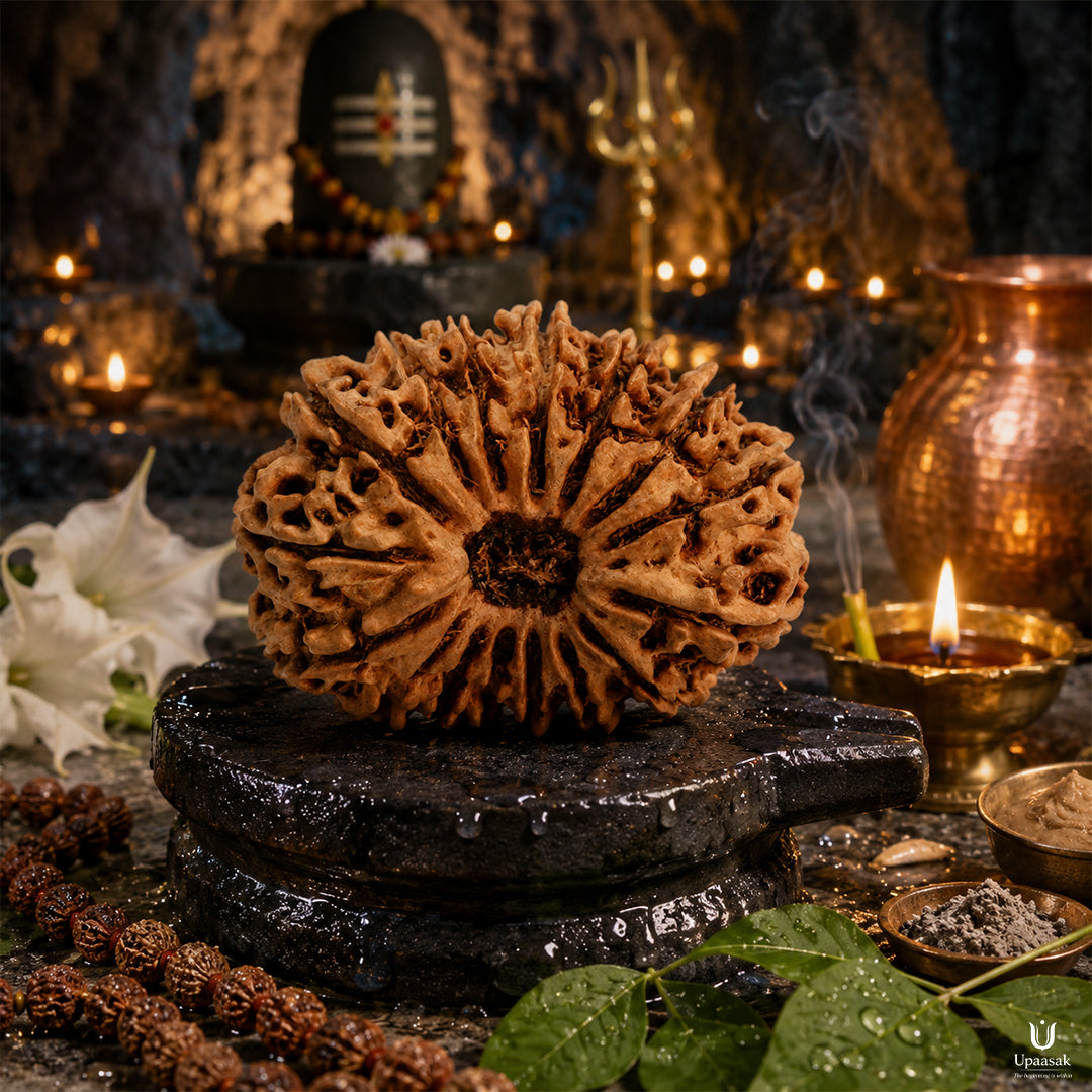 16 Mukhi Rudraksha (Nepali) with X-Ray Certificate