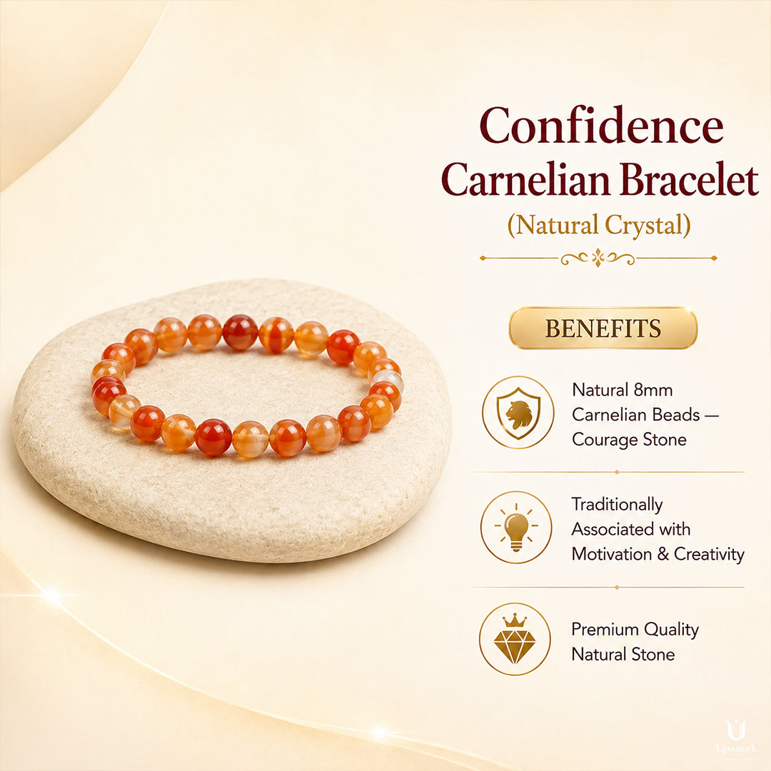 Confidence Carnelian Bracelet (Natural Crystal)