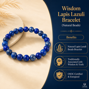 Wisdom Lapis Lazuli Bracelet (Natural Beads) thumbnail 5