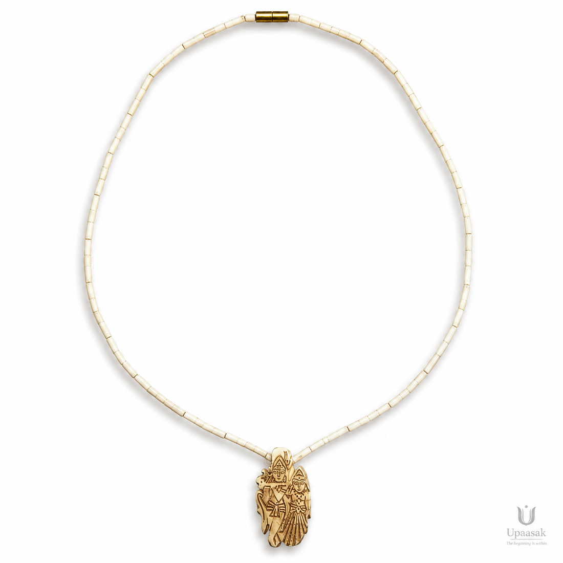 Tulsi Kanthi Mala with Radha Krishna Pendant