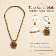 Tulsi Kanthi Mala with Shri Radha Pendant thumbnail 5