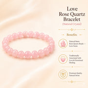 Love Rose Quartz Bracelet (Natural Crystal) thumbnail 5