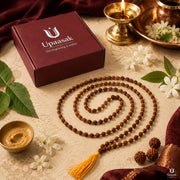 Natural Rudraksha Mala — 108 Beads (6-7mm) thumbnail 6
