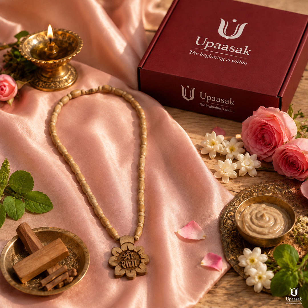 Tulsi Kanthi Mala with Shri Radha Pendant