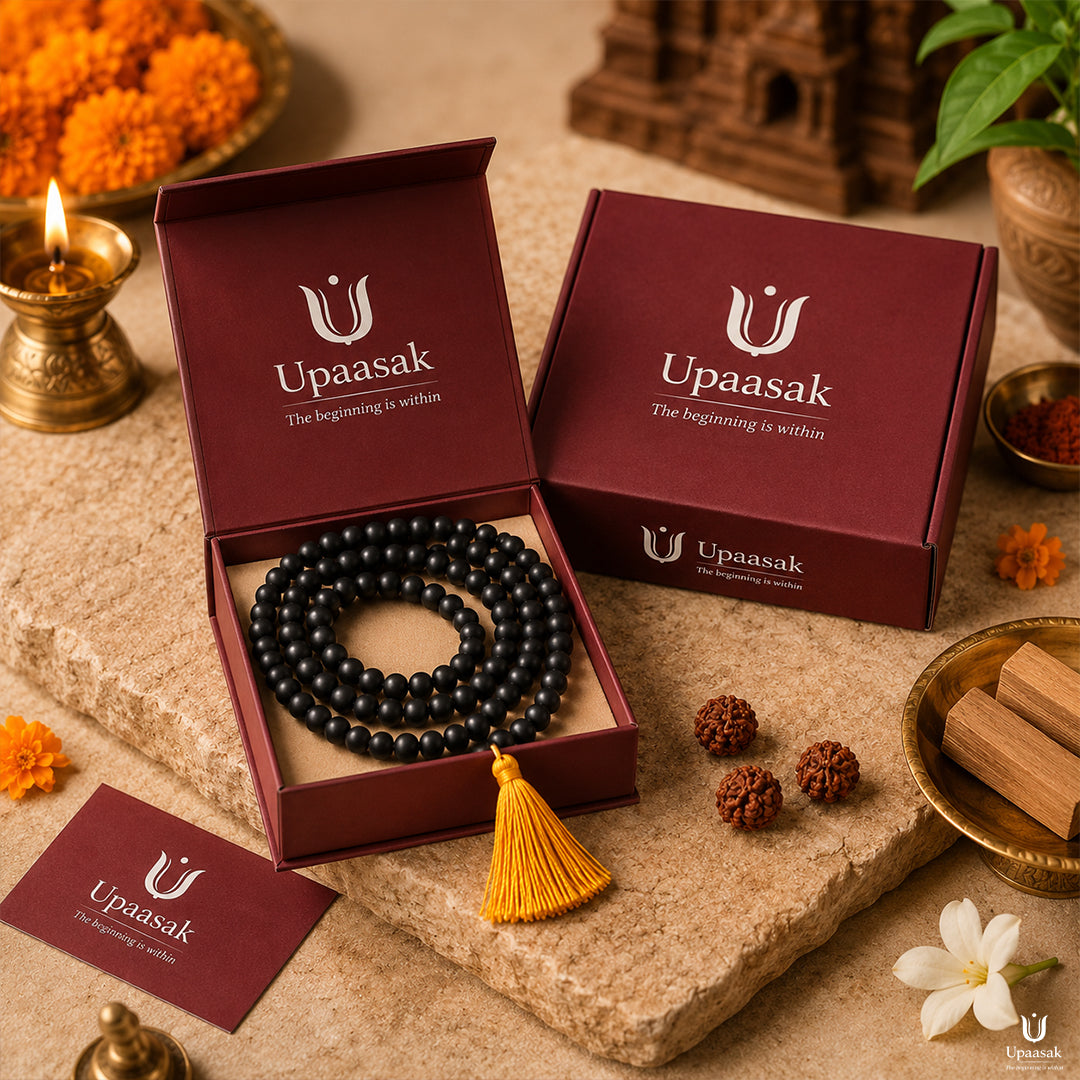 Karungali Ebony Wood Mala — 108+1 Beads