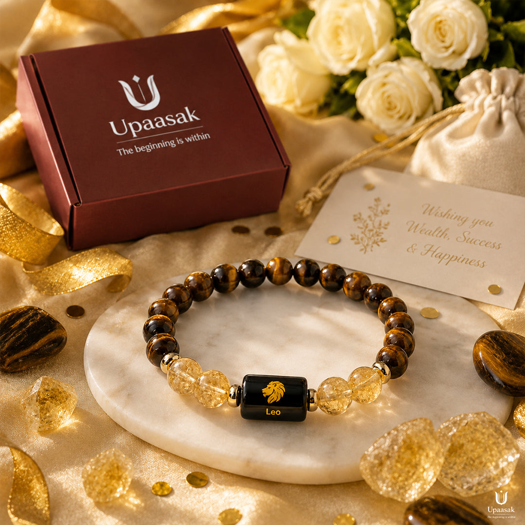 Money Citrine Tiger Eye Bracelet (Natural Crystal)