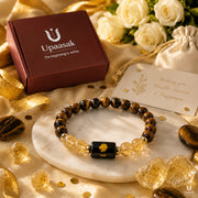 Money Citrine Tiger Eye Bracelet (Natural Crystal) thumbnail 6