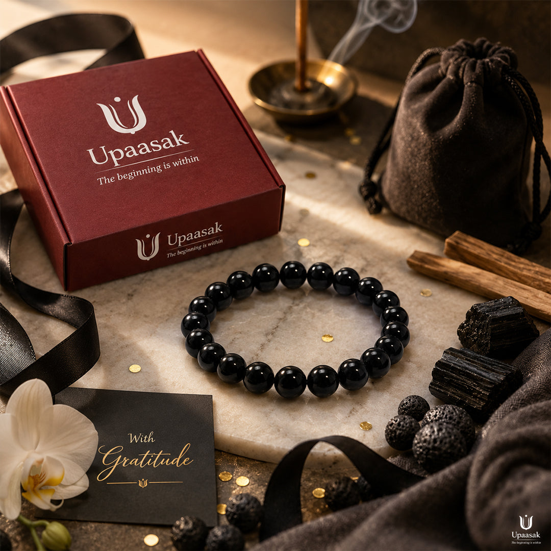 Protection Black Tourmaline Bracelet (Natural Crystal)