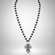 Silver Plated Karungali Mala — Hanuman Ji thumbnail 6