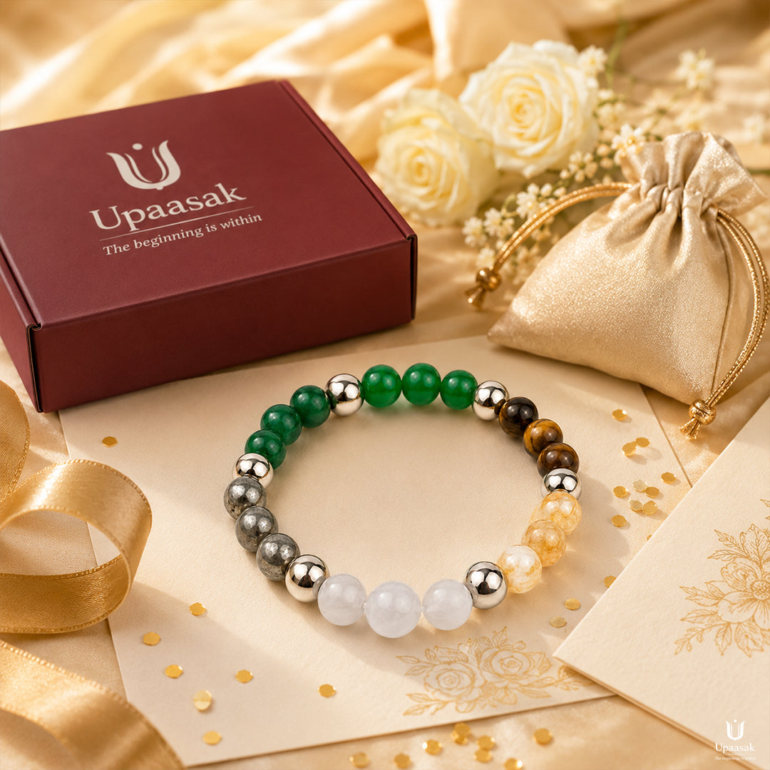 Money Dhan Yog Bracelet (Natural Crystal)