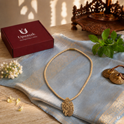Tulsi Kanthi Mala with Radha Krishna Pendant thumbnail 6