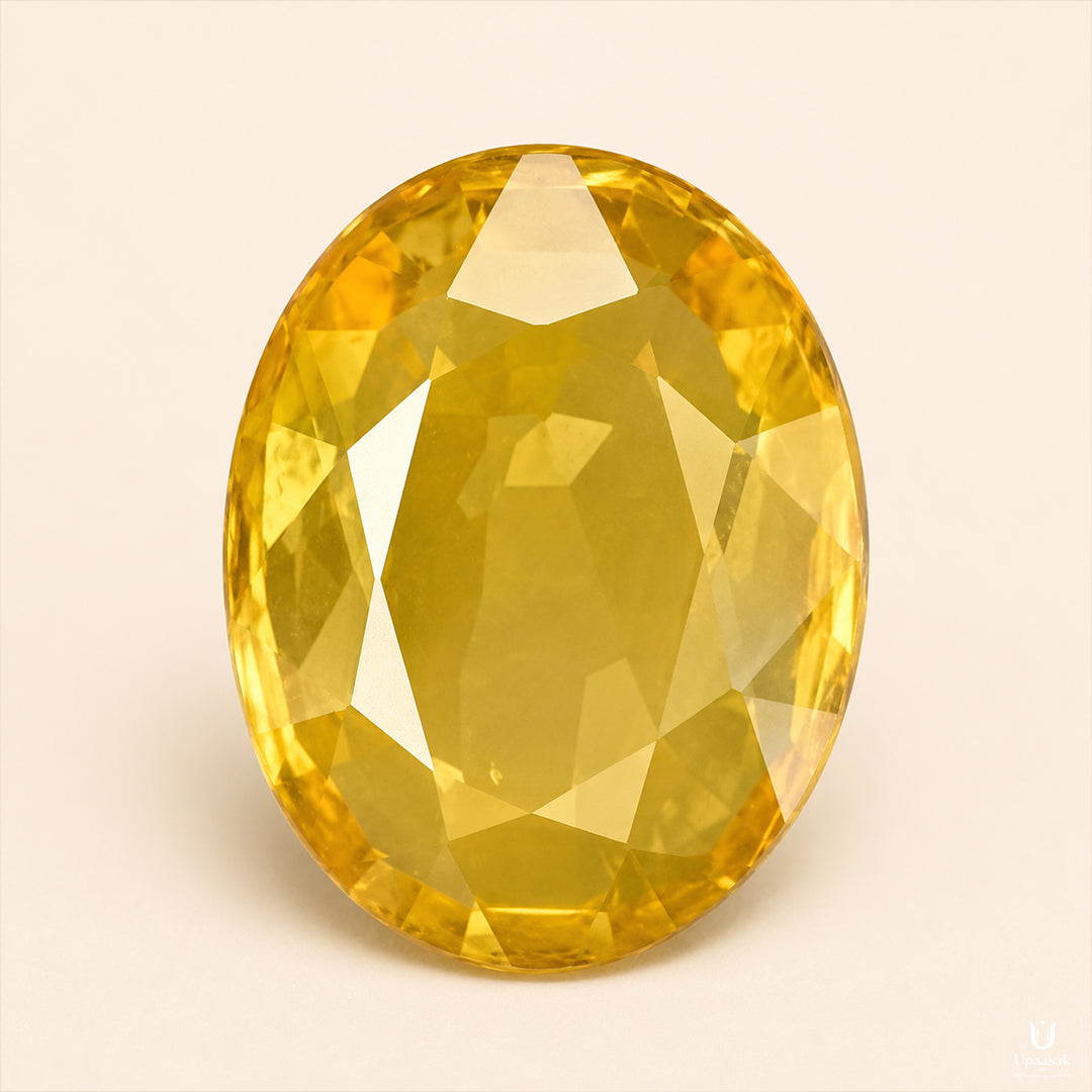 Natural Gemstone Yellow Sapphire (Pukhraj)