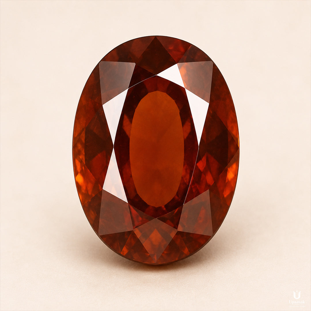 Natural Gemstone Hessonite (Gomed)