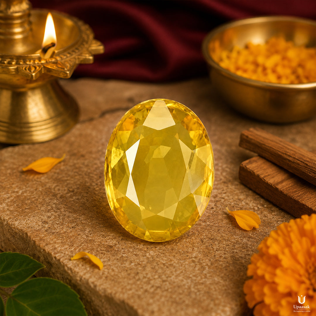 Natural Gemstone Yellow Sapphire (Pukhraj)