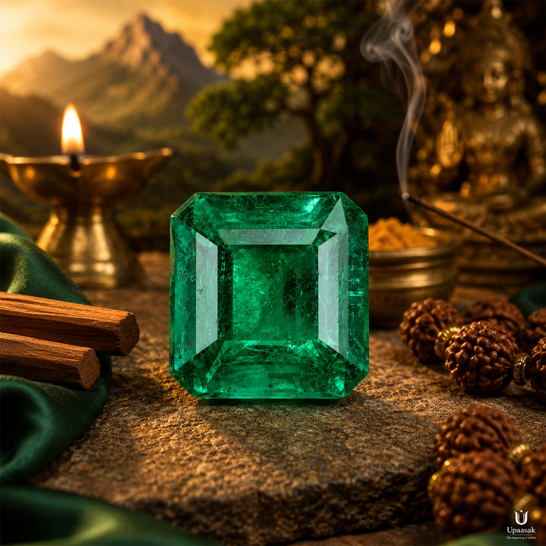 Natural Gemstone Emerald (Panna)